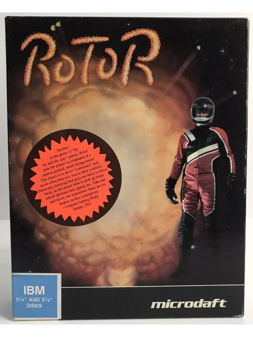 Vintage 1991 Rotor Shooter Game for PC by Microdaft 3.5